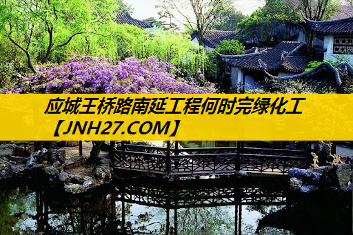 应城王桥路南延工程何时完绿化工